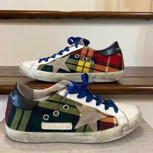 Golden Goose Private Edition Superstar -Plaid Vintage